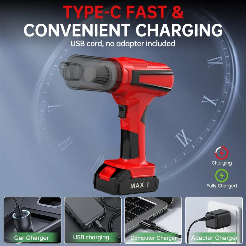 Wireless Portable Vacuum Cleaner for Car Handheld Rechargeable with Quick Charge Powerful Suction for Home Pet Hair Cleaning
