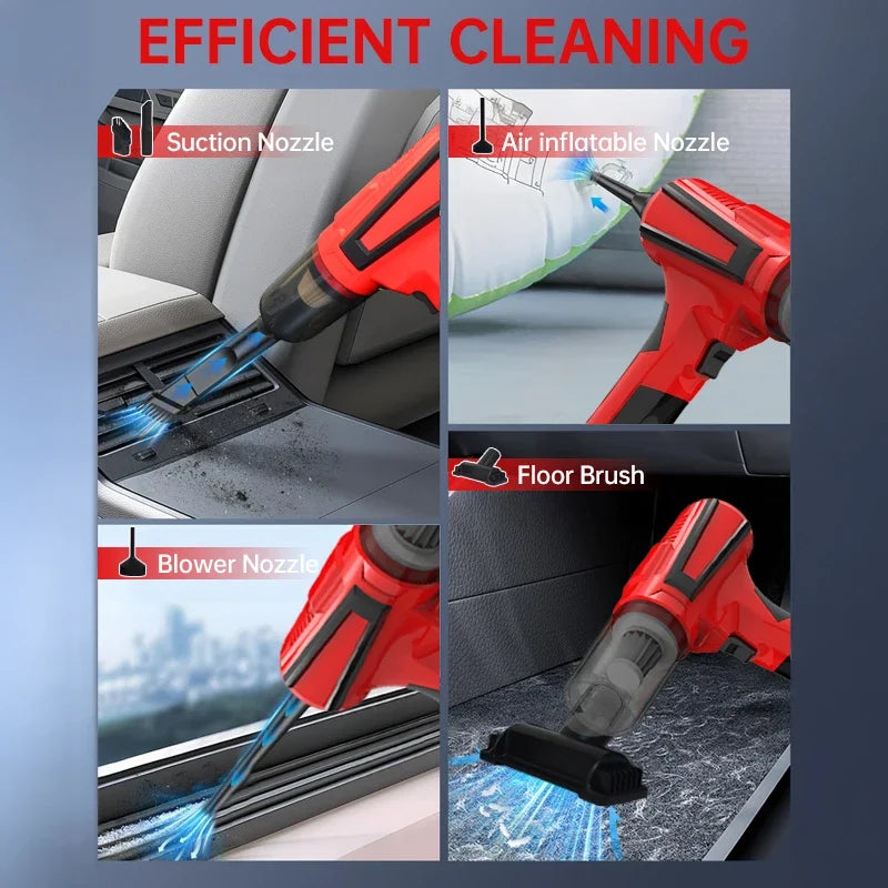 Wireless Portable Vacuum Cleaner for Car Handheld Rechargeable with Quick Charge Powerful Suction for Home Pet Hair Cleaning