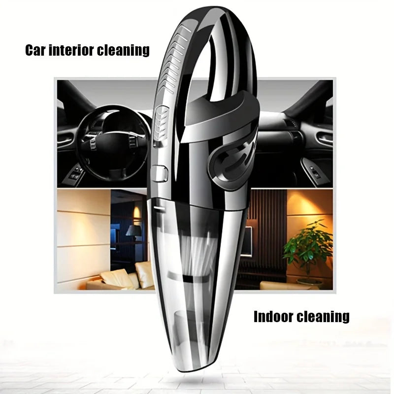 Wireless Car Vacuum Cleaner High Power Quick Charge Portable Handheld Small Vacuum Cleaner Dry Wet Cleaning Vehicle Accessories